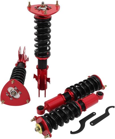 SCITOO Coilover Suspensions Shock Struts Kits Assembly Shocks Struts fit for 2005-2009 for Subaru Legacy - Red in Saudi Arabia