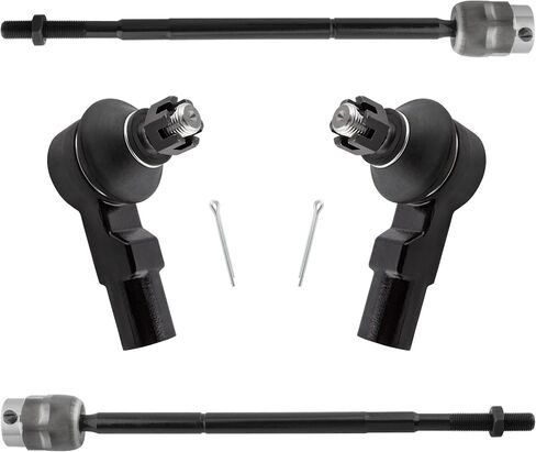 4Pcs Front Outer + Inner Tie Rods End Links LH Driver & RH Passenger Fit For Ford Escort 1991-2003, For Mercury Tracer 1991-1996 1.9L/ 1997-1999 All Models Replace# EV265 ES3048 in Saudi Arabia