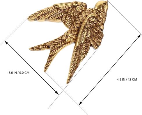 ABOOFAN 2pcs Swallow Wall Hanging Home Decoration Rustic Decor Wedding Decoration Metal Wall Decorations Bird Wall Decorations Metal Birds Wall Art Old Resin Swallow Ornament Hanging Craft in Saudi Arabia