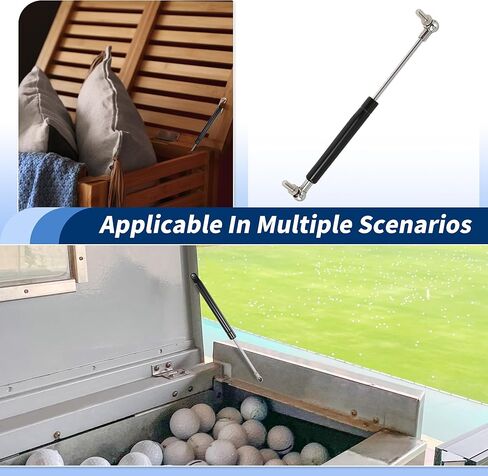 نوابض غازية 10 بوصة 50N/11lb/5 كجم، دعامات غازية 10 بوصة، دعم الرفع الهيدروليكي، نافذة صندوق تخزين الأدوات، قطعة واحدة، لون فضي in Kuwait