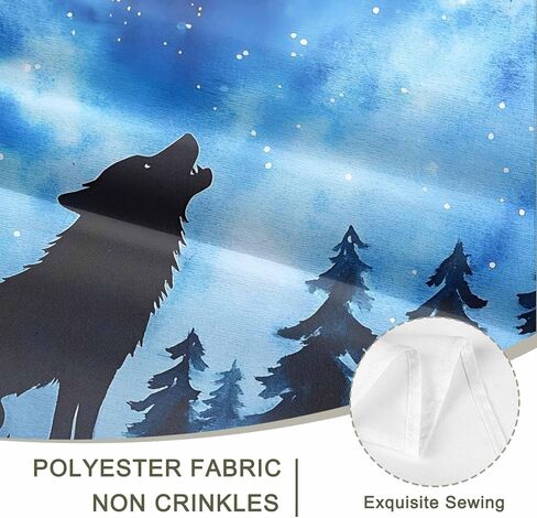 Tapestry Wall Hanging Howling Wolf Starry Sky Forest Blue Room Decor Tapestries for Bedroom Living Room College Dorm Aesthetic Large 59x79 Inch in Saudi Arabia