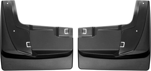 WeatherTech Custom No Drill Splash Guard MudFlaps لشاحنة رام 2500/3500، رام 2500/3500 - زوج خلفي (120110)، أسود in Saudi Arabia