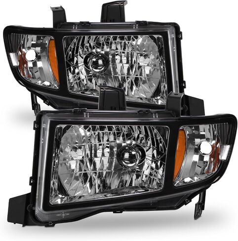 AKKON - For Honda Ridgeline OE Replacement Black Bezel Headlights Driver/Passenger Head Lamps Pair New in Saudi Arabia