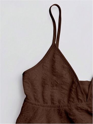 SweatyRocks Going Out Tops for Women Y2K Ruffle Spaghetti Strap Cowgirl Crop Flowy Tops in Saudi Arabia