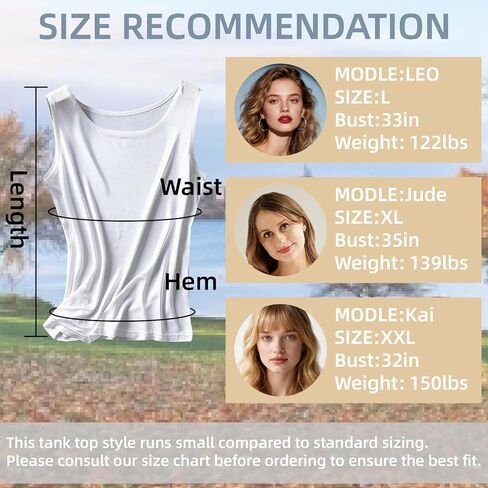 Silk Tank Tops for Women Basic Double Lined Knit Tank Top Round Neck Cute Summer Sleeveless Vest Compression Cami Tank in Kuwait