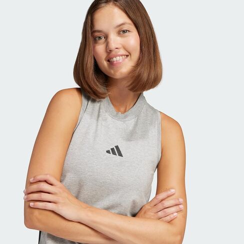 adidas Women's Essentials 3-Stripes Long Racerback Dress in Saudi Arabia