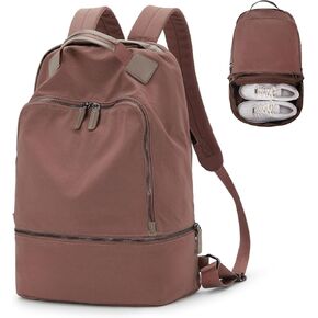 حقيبة ظهر رياضية للنساء والرجال، حقيبة رياضية خفيفة الوزن مع حجرة للأحذية، حقيبة ظهر رياضية مقاومة للماء مع جيب مبلل، أسود in Kuwait