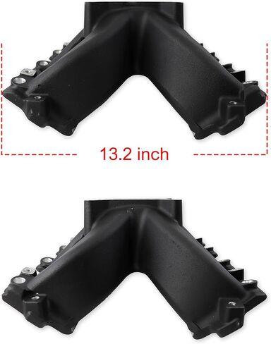 28095 LS1 EFI Cathedral port Intake Manifold Aluminum Single Plane Compatible with Chevrolet Small Block SBC GM LS Gen III LS1/LS2/LS6 4.8L 5.3L 5.7L 6.0L V8 in Kuwait
