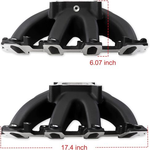 28095 LS1 EFI Cathedral port Intake Manifold Aluminum Single Plane Compatible with Chevrolet Small Block SBC GM LS Gen III LS1/LS2/LS6 4.8L 5.3L 5.7L 6.0L V8 in Kuwait