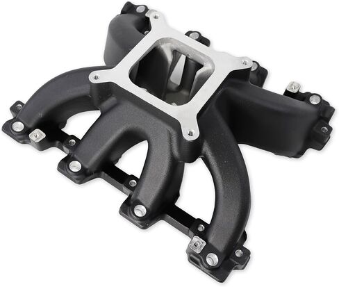 28095 LS1 EFI Cathedral port Intake Manifold Aluminum Single Plane Compatible with Chevrolet Small Block SBC GM LS Gen III LS1/LS2/LS6 4.8L 5.3L 5.7L 6.0L V8 in Kuwait