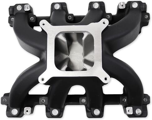 28095 LS1 EFI Cathedral port Intake Manifold Aluminum Single Plane Compatible with Chevrolet Small Block SBC GM LS Gen III LS1/LS2/LS6 4.8L 5.3L 5.7L 6.0L V8 in Kuwait