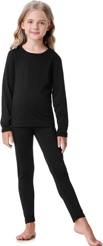 Thermal Underwear for Kids long johns, Girls Thermal Underwear Set for Skiing, Kids Long Underwear Base Layer Winter in Saudi Arabia