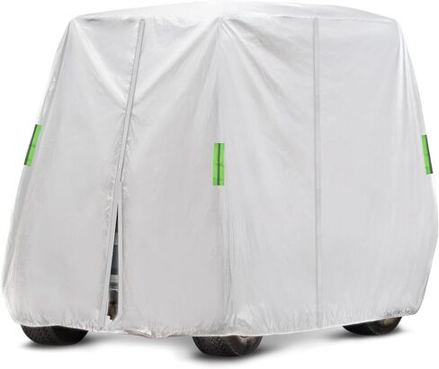 Golf Cart Cover 2/4 Passenger, Universal Fits for Most Brand, Outdoor Waterproof UV Resistant Golf Cart Covers for EZGO, Club Car, Yamaha, Sunproof Dustproof in Kuwait