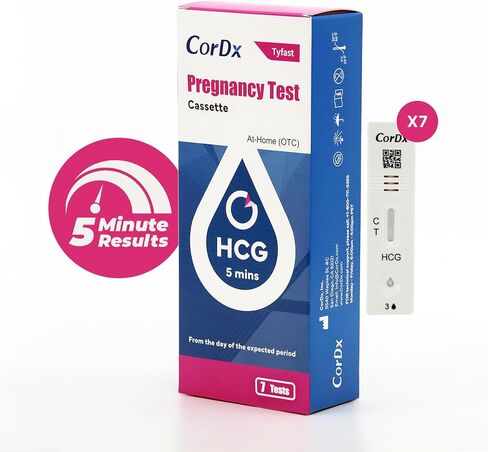 CorDx One Step hCG Pregnancy Test Cassette - 3 Pack in Saudi Arabia