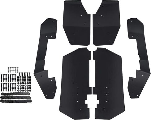 Set of 6 UTV Fender Flares Mud Flaps Splash Guard for 2016-2018 Honda Pioneer 1000-5 in Saudi Arabia