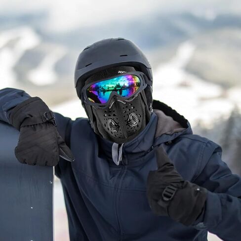 ROCKBROS Thermal Balaclava Ski Mask Windproof 3D Design Breathable Winter Mask for Outdoor Sports in Saudi Arabia