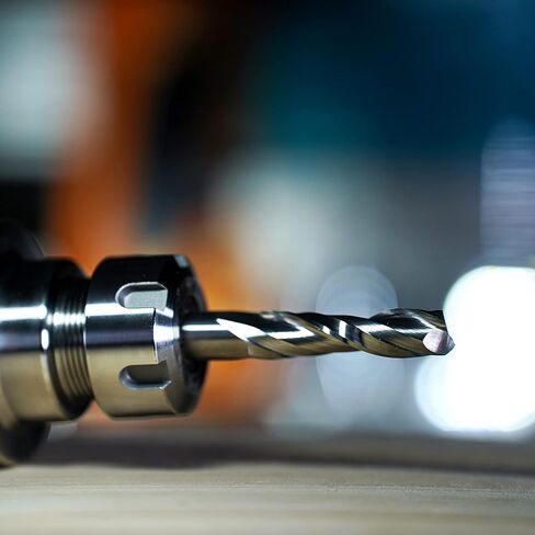 SpeTool 2PCS UP & Down Spiral Router Bits Sets with 1/2" Shank 1/2" Cutting Diamter Extra Long 4 Inch, Carbide CNC Compression Bits for Wood Carving Slots Mortises in Kuwait