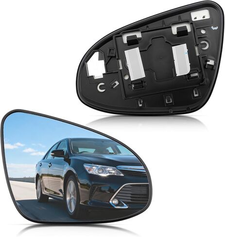 AUTOKAY Right Passenger Side Mirror Replacement Glass Fits for Toyota Camry 2012-2017, Avalon 2013-2018, Power Heated Passenger Side Mirror with Backing Plate, Right Side Exterior Glass in Saudi Arabia