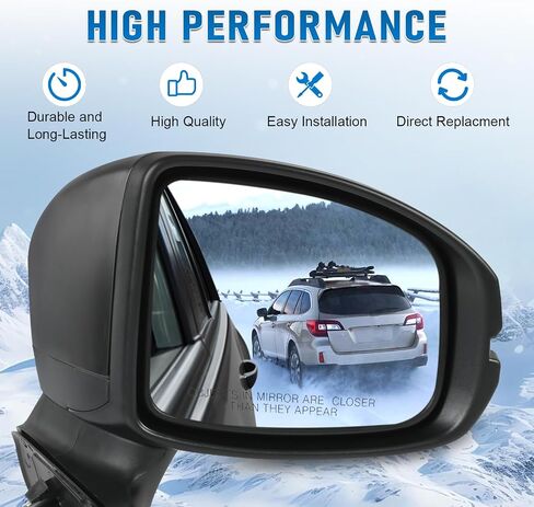 JDMSPEED Right Side Side View Door Mirror Compatible with 2015-2020 Honda Fit Non-Heated Manual Folding Black Replace# HO1320332 76208-T5R-A01(6 pin) in Saudi Arabia