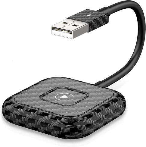 محول Carplay اللاسلكي، طراز 2023 لسيارة Apple OEM السلكية CarPlay، دونجل سلكي إلى CarPlay اللاسلكي للسيارة مع USB A/USB C، قابس تحكم لاسلكي وتشغيل سهل الإعداد، THT-020-4 in Saudi Arabia