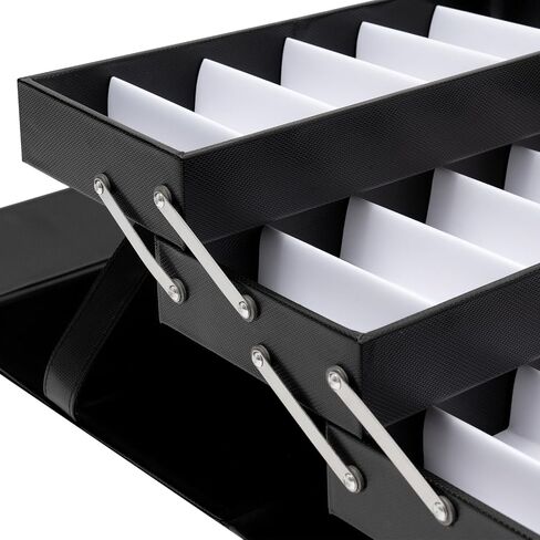 Sunglass Eyeglass Storage Box 48 Slots Glasses Display Drawer Fully Expanded Lockable Case Organizer Multi-function Case Suitcase in Saudi Arabia