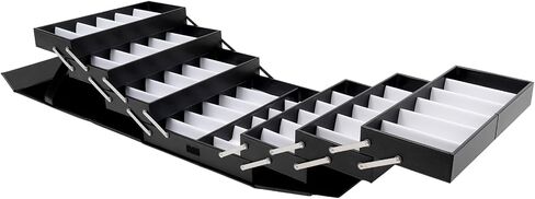 Sunglass Eyeglass Storage Box 48 Slots Glasses Display Drawer Fully Expanded Lockable Case Organizer Multi-function Case Suitcase in Saudi Arabia