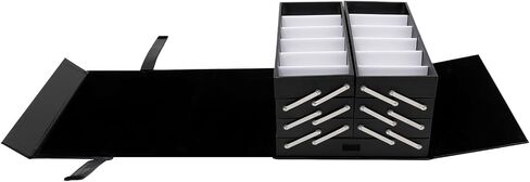 Sunglass Eyeglass Storage Box 48 Slots Glasses Display Drawer Fully Expanded Lockable Case Organizer Multi-function Case Suitcase in Saudi Arabia
