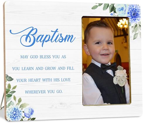 Baptism Gifts Picture Frame for Girls, Christening Gifts, Catholic Baby Gift Wooden Picture Frames in Kuwait