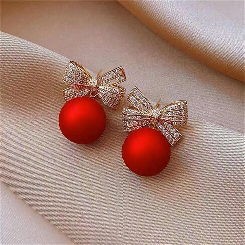 8 Pairs Gold Bow Earrings Set for Women Small Classic Bow Stud Earrings Colorful Romantic Ribbon Earrings Dainty Trendy Wedding Party Christmas Jewelry Gifts in Saudi Arabia