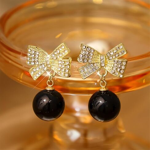 8 Pairs Gold Bow Earrings Set for Women Small Classic Bow Stud Earrings Colorful Romantic Ribbon Earrings Dainty Trendy Wedding Party Christmas Jewelry Gifts in Saudi Arabia