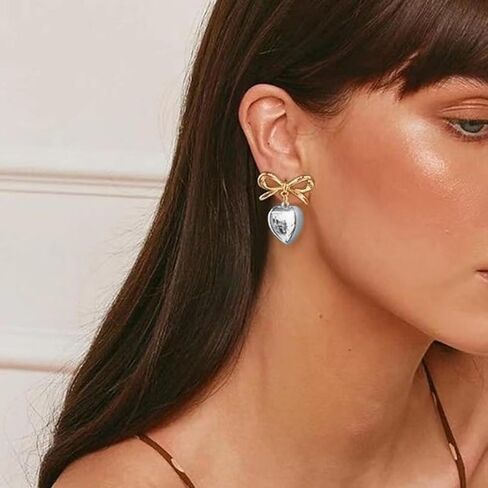 Flat Back Earrings for Women Flatback Bow Star Flower Stud Earrings Hypoallergenic Screw Back Earrings Tiny Small Tragus Cartilage Helix Piercing Jewelry for Sensitive Ears in Kuwait
