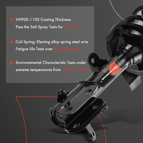 دعامة أمامية كاملة A-Premium، مجموعة زنبركية وتركيب متوافقة مع Honda Odyssey 2013 2014 2015 2016 2017 V6 3.5L، مجموعة من قطعتين in Saudi Arabia