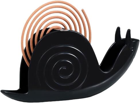 Black Snail Incense and Mosquito Coil Holder Iron Material for Table Decorations or Gifts in Saudi Arabia