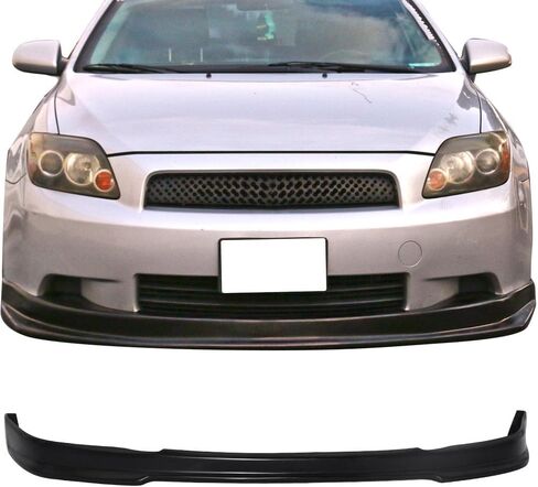 الشفة الأمامية الممتصة للصدمات متوافقة مع 2005-2010 Scion tC، RS Style Black PU Front Lip Finisher Under Chin Spoiler Add On by IKON MOTORSPORTS، 2006 2007 2008 2009 in Saudi Arabia