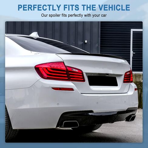 Rear Roof Spoiler ABS Fits for 2004-2010 for BMW 5-Series E60 Sedan Rear Window Roof Top Spoiler Wing Matte Black Spoiler in Kuwait