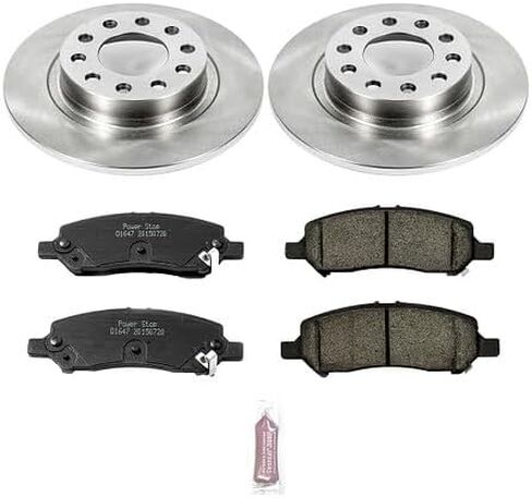طقم فرامل بديل خلفي POWERSTOP KOE6371 Autospecialty - دوارات فرامل OE ووسادات فرامل سيراميك لسيارة Dodge Dart 2013-2016 [نموذج محدد] in Saudi Arabia