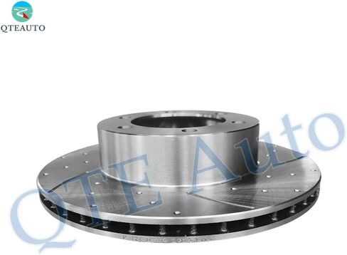 PM Auto Set of 6 Front 319mm Drilled Slotted Brake Disc Rotors-Ceramic Brake Pad Kit Replacement For 1996-2002 Toyota 4Runner in Saudi Arabia