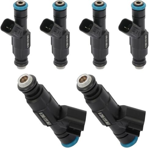 Fuel Injectors 4Holes Set of 8Pcs Fit for Lincoln for Navigator 5.4L 1999-2004 for Lincoln for Continental 4.6L 1999-2002 for Ford for Mustang 4.6L 1999 2001 2003-2004 Replacement OEM 0280155865 in Saudi Arabia
