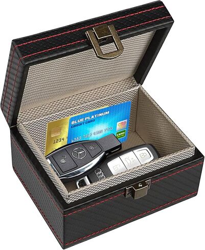 Faraday Box, Signal Blocker for Keyless Car Keys, Faraday Key Fob Protector, EMP Protection, Carbon Fiber RFID Blocking Cage, Anti Theft, Anti Tracking Key Box (Small Size) in Saudi Arabia