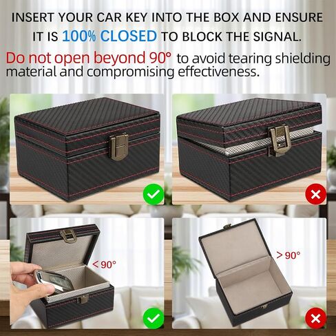 Faraday Box, Signal Blocker for Keyless Car Keys, Faraday Key Fob Protector, EMP Protection, Carbon Fiber RFID Blocking Cage, Anti Theft, Anti Tracking Key Box (Small Size) in Saudi Arabia