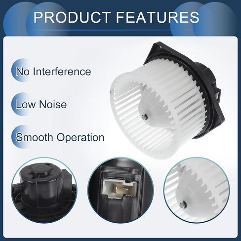 مجموعة محرك منفاخ HVAC، رقم 96539656 لسيارة شيفروليه أفيو 2004-2008 بلاستيك معدني أسود وأبيض، قطعة واحدة in Saudi Arabia