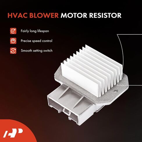 مجموعة محرك منفاخ ومقاوم لسخان التدفئة والتهوية وتكييف الهواء (HVAC) A-Premium متوافقة مع سيارات لكزس - GX470 2008-2009، أداة رياضية - الجانب الأمامي، مجموعة مكونة من قطعتين in Saudi Arabia