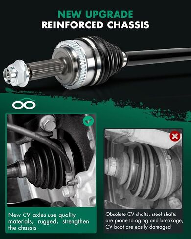 SCITOO Front Right Passenger Side CV Axle Shaft Assembly Fit for Hyundai for Veloster 1.6L NCV37025,495012V000 in Kuwait