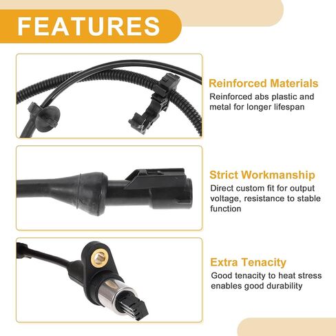 ABS Wheel Speed Sensor No.F81Z2C205AA Front Left ABS Sensor Anti-lock Braking System Sensor for Ford Excursion 2000-2005 2Wd in Saudi Arabia