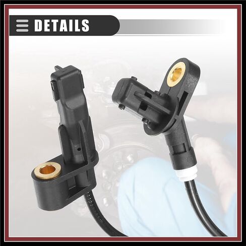 Front Rear Left Right ABS Sensor Wheel Speed Sensor, for BMW 325Ci 2001-2006, Plastic, No.34526752681/34526752682/34526752683, Black, 4pcs Durable Material in Saudi Arabia