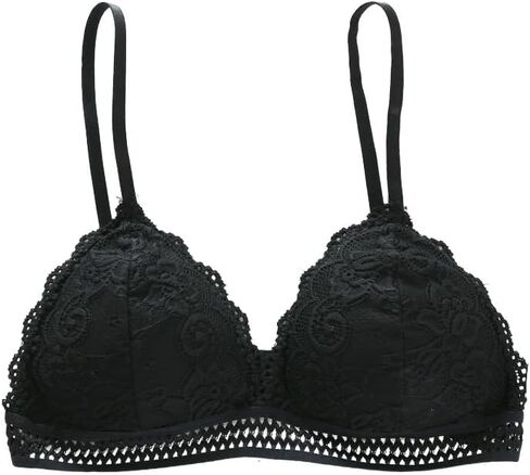 Lace Sexy Lingerie Bras for Women Padded Push Up Bralette Female Brassiere Soft Backless Fashion Bras Underwear,Black in Saudi Arabia