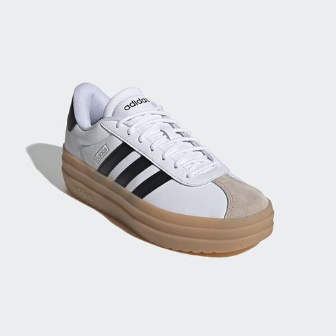 أديداس ونسى VL Court Sneaker Bold Sneaker ، Alumina/White/Gum ، 7.5 in Kuwait