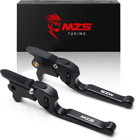 MZS Black Motorcycle Clutch Brake Levers Wheel Adjustable CNC Compatible with Touring Electra Glide/Road Glide/Street Glide/Road King 2017-2020, Tri Glide/Freewheeler 2019-2020 in Saudi Arabia