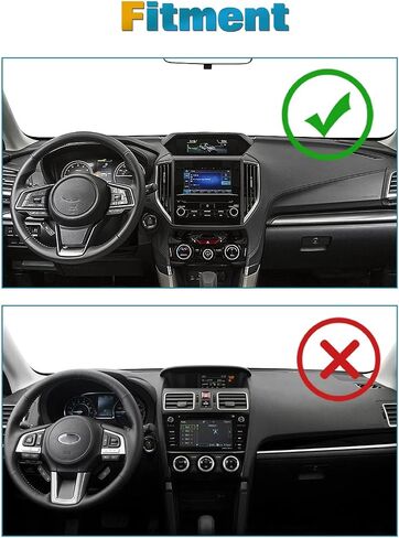 x xotic tech Center Console Dashboard Mat Pre-Cut Non-Slip Sunshield Sun Glare Protector Dash Carpet Pad Black Cover Compatible with Subaru Forester 2019-2024,Crosstrek 2018-2021 in Saudi Arabia