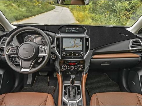 x xotic tech Center Console Dashboard Mat Pre-Cut Non-Slip Sunshield Sun Glare Protector Dash Carpet Pad Black Cover Compatible with Subaru Forester 2019-2024,Crosstrek 2018-2021 in Saudi Arabia